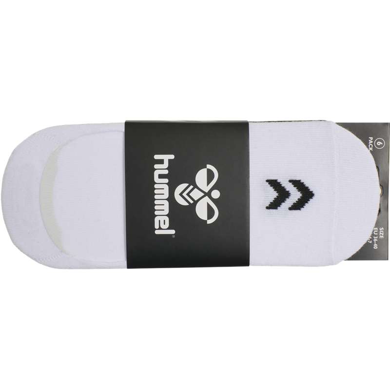 Dámské Ponožky Hummel Chevron 6-pack No Show Bílé | 403477-537