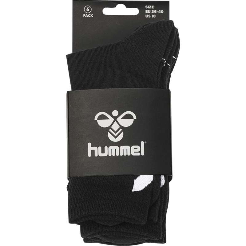 Dámské Ponožky Hummel Chevron 6-pack Černé | 227076-492