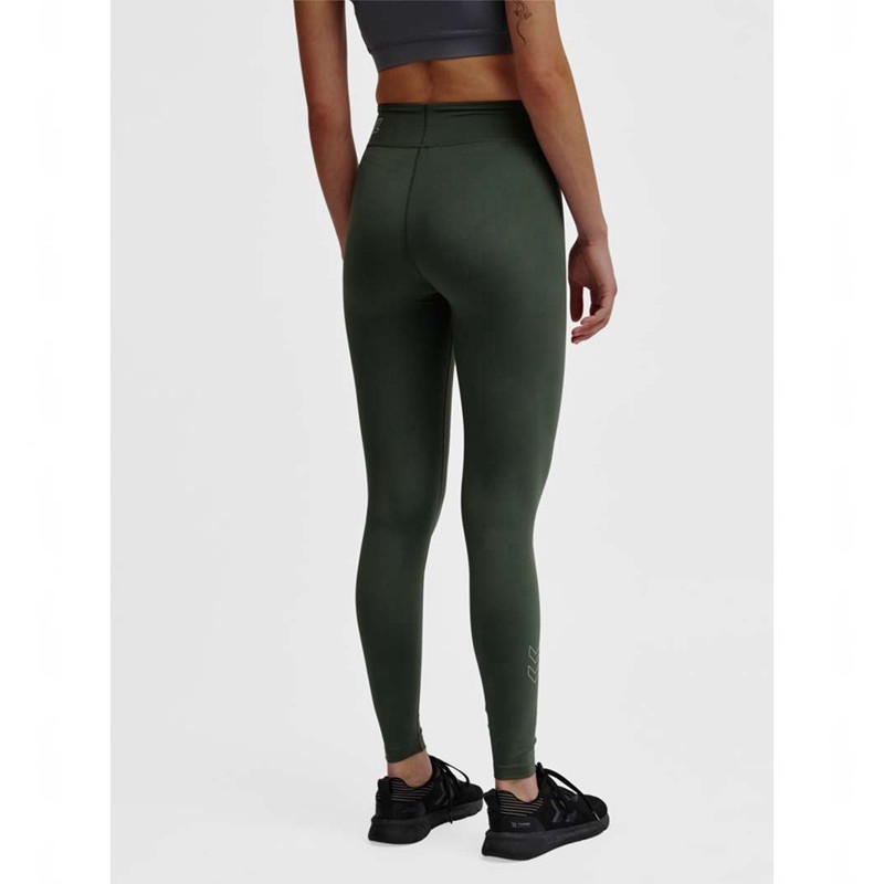 Dámské Ponožky Hummel Te Fundamental Mid Waist Zelene | 769908-990