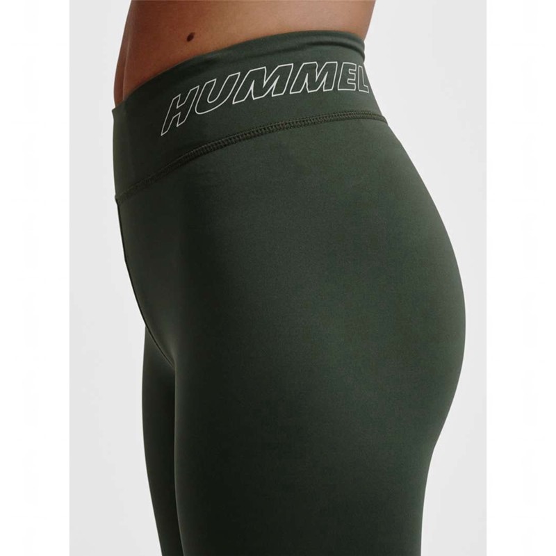 Dámské Ponožky Hummel Te Fundamental Mid Waist Zelene | 769908-990