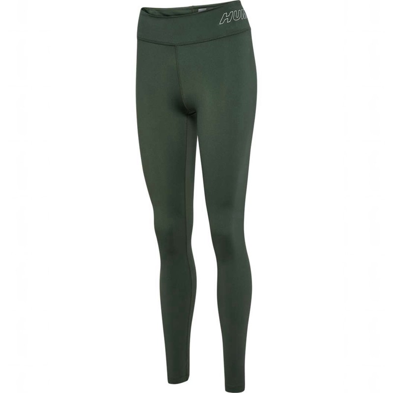 Dámské Ponožky Hummel Te Fundamental Mid Waist Zelene | 769908-990