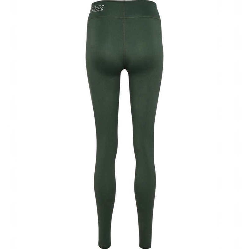 Dámské Ponožky Hummel Te Fundamental Mid Waist Zelene | 769908-990