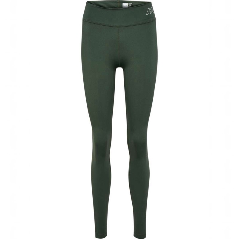 Dámské Ponožky Hummel Te Fundamental Mid Waist Zelene | 769908-990