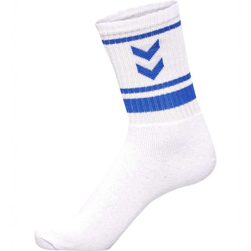Dámské Punčochové Kalhoty Hummel 4 Pack Triple Stripe Crew Bílé | 561926-048