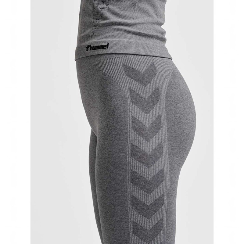 Dámské Punčochové Kalhoty Hummel Ci Seamless Mid Waist Šedé | 238248-675