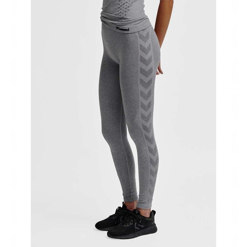 Dámské Punčochové Kalhoty Hummel Ci Seamless Mid Waist Šedé | 238248-675