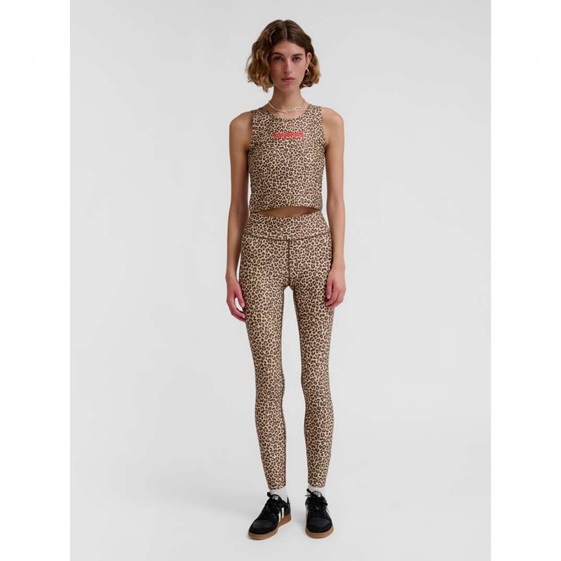 Dámské Punčochové Kalhoty Hummel Fast Mid Waist Leopard | 935430-155