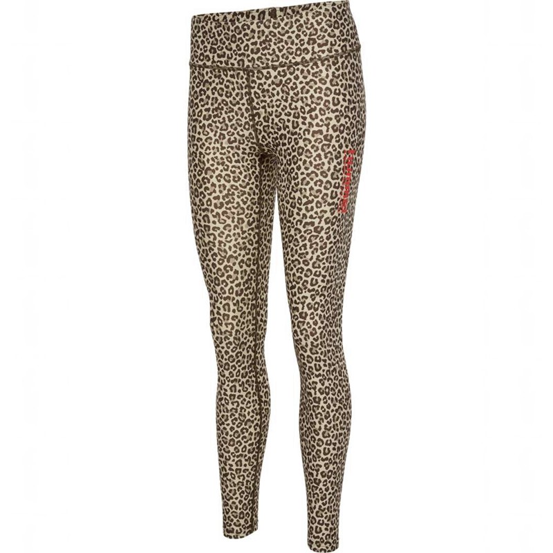 Dámské Punčochové Kalhoty Hummel Fast Mid Waist Leopard | 935430-155
