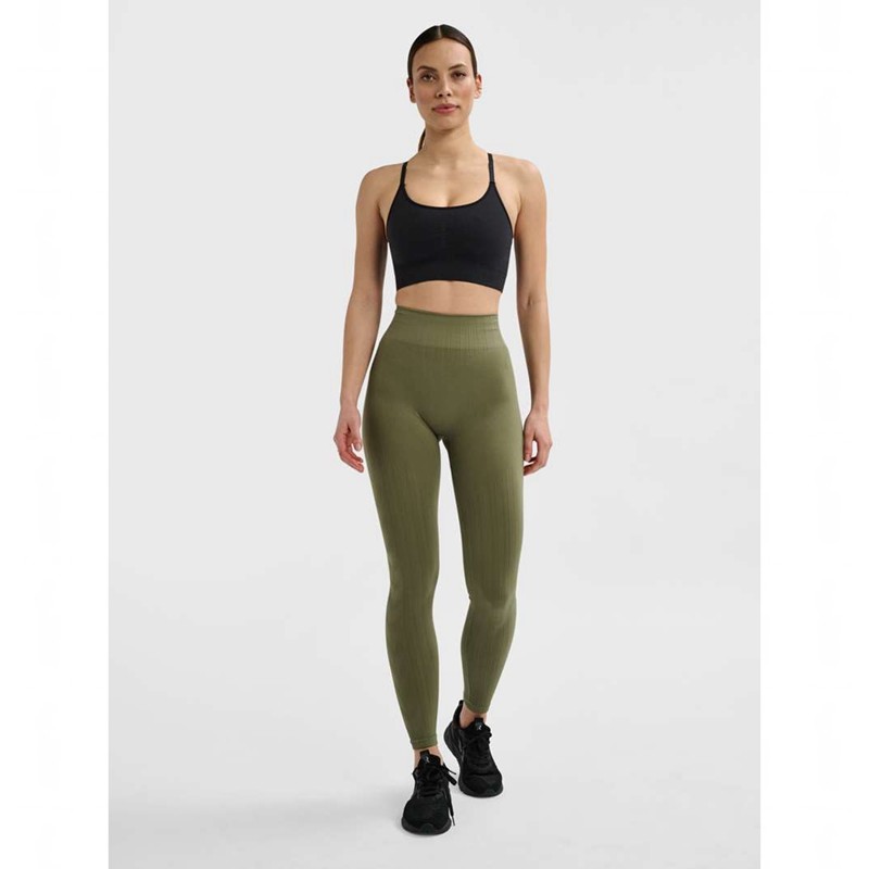 Dámské Punčochové Kalhoty Hummel Mt Define Seaml Scrunch Zelene | 454033-999
