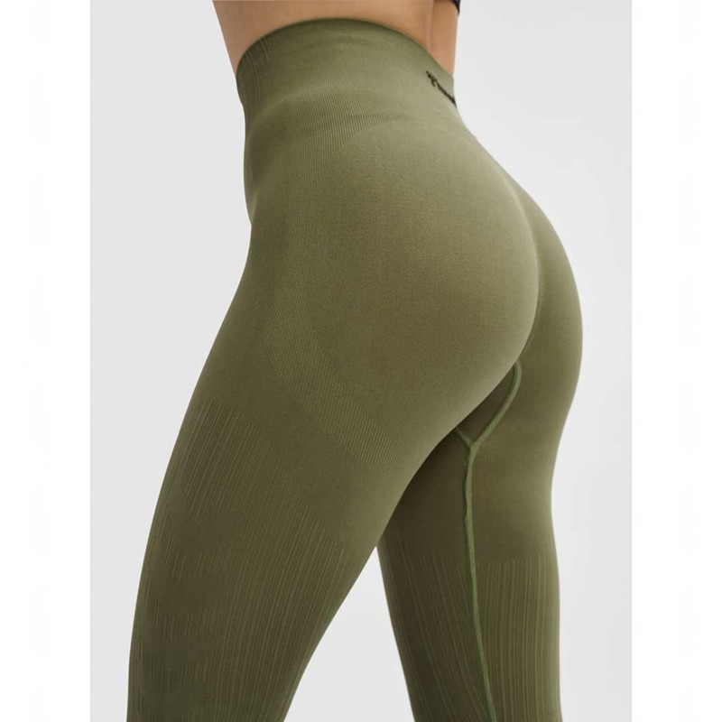 Dámské Punčochové Kalhoty Hummel Mt Define Seaml Scrunch Zelene | 454033-999