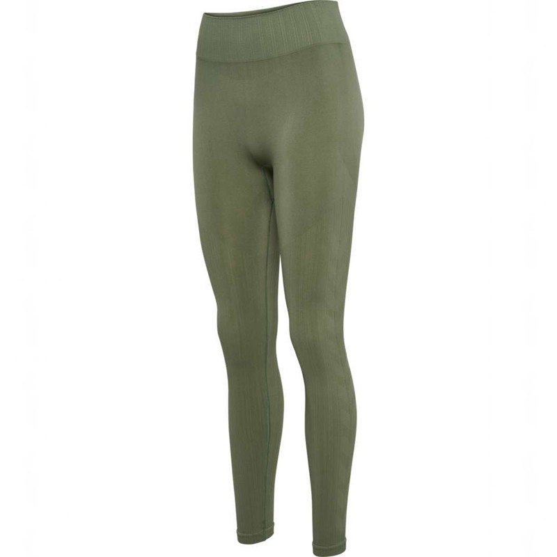 Dámské Punčochové Kalhoty Hummel Mt Define Seaml Scrunch Zelene | 454033-999