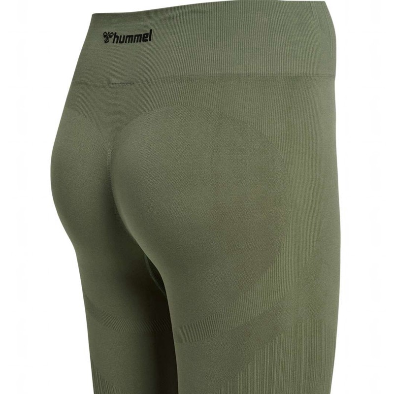 Dámské Punčochové Kalhoty Hummel Mt Define Seaml Scrunch Zelene | 454033-999