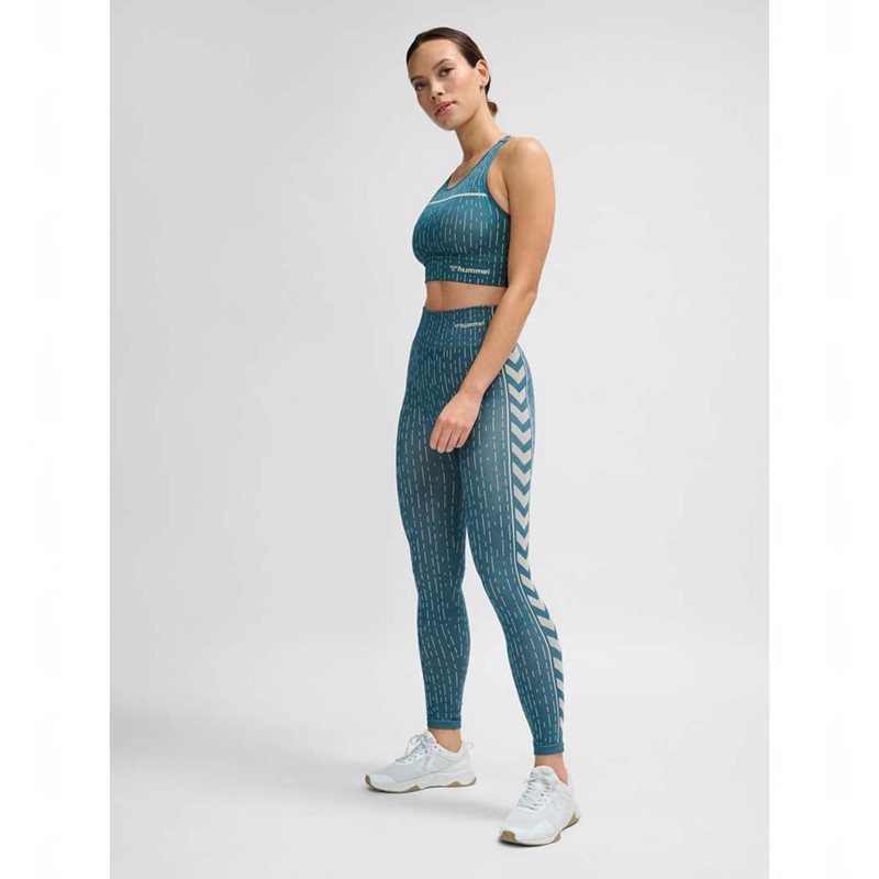 Dámské Punčochové Kalhoty Hummel Mt Drops Seamless Mw Blankyt | 227949-230