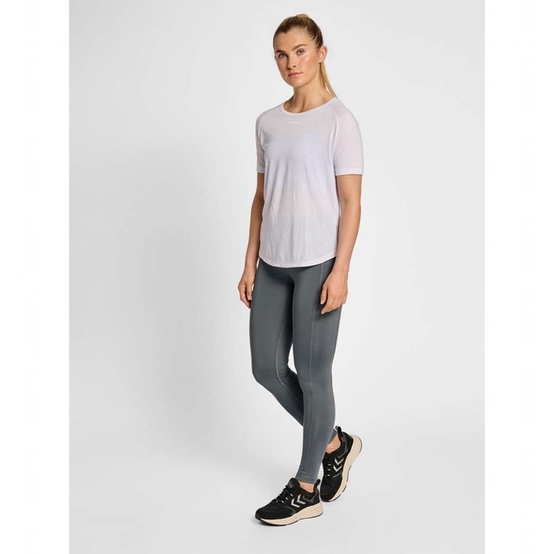 Dámské Punčochové Kalhoty Hummel Mt Mabley Mid Waist Šedé | 525356-867