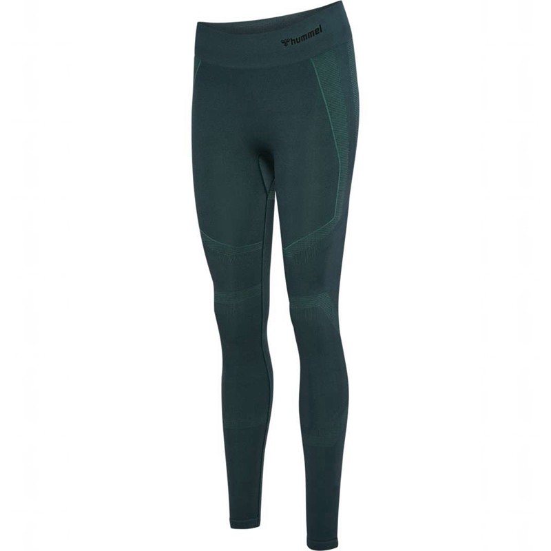 Dámské Punčochové Kalhoty Hummel Mt Power Seamless Mw Zelene | 645165-390