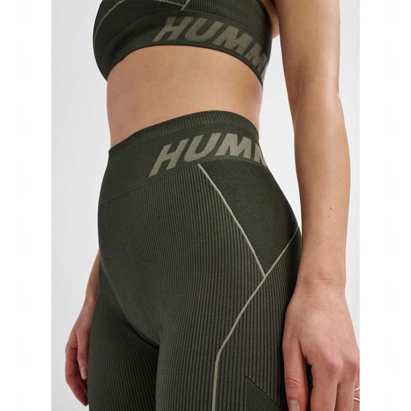 Dámské Punčochové Kalhoty Hummel Te Christel Seamless Mw Zelene | 715722-778