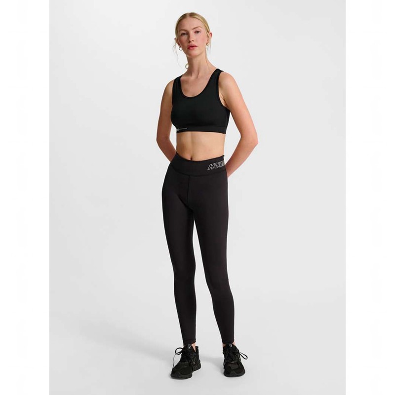 Dámské Punčochové Kalhoty Hummel Te Fundamental Mid Waist Černé | 799033-733