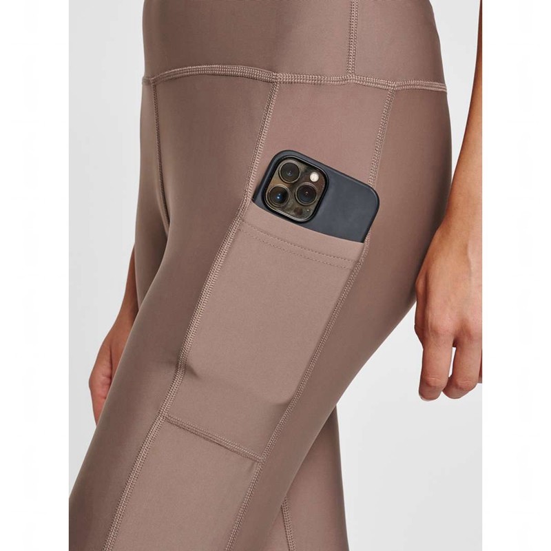 Dámské Punčochové Kalhoty Hummel Te Tola High Waist Béžový | 361153-661