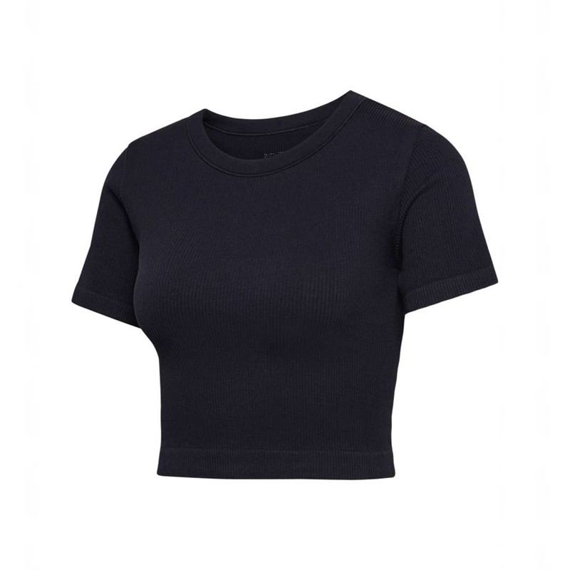 Dámské Sálovky Hummel Pulse Seamless Rib W S/S Černé | 459268-481