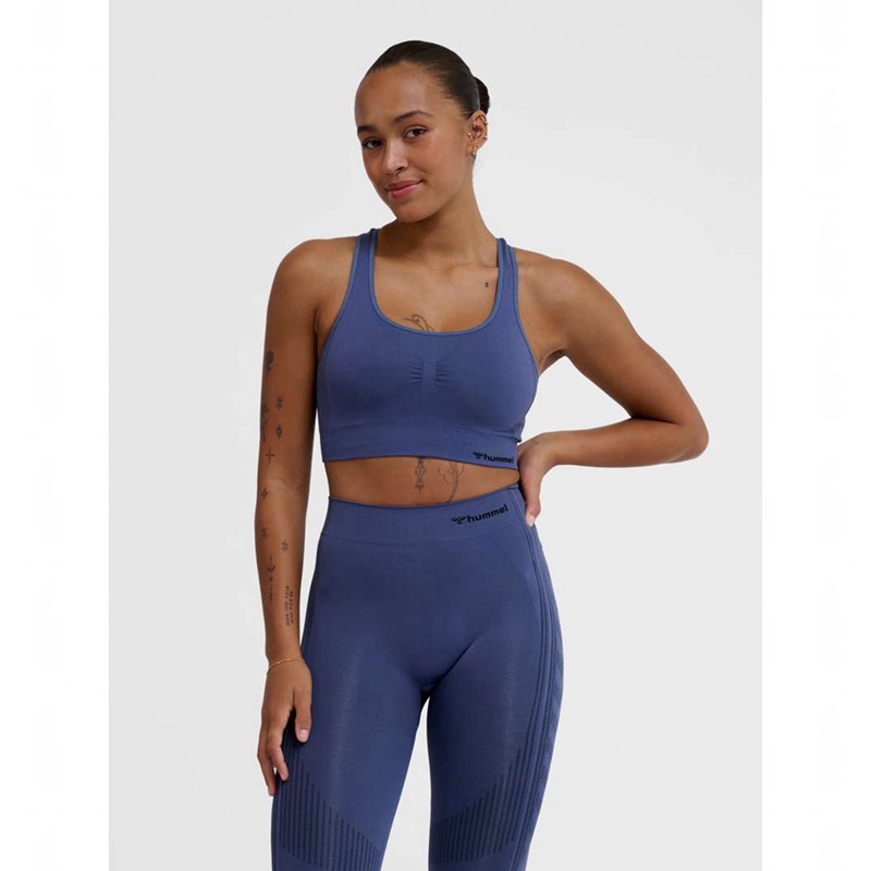 Dámské Sportovní Oblečení Hummel Mt Shaping Seamless Top Blankyt | 626074-293