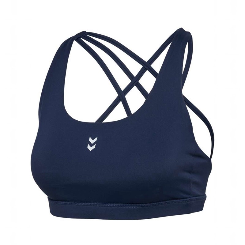 Dámské Sportovní Podprsenka Hummel Fast Impact Strap Tmavě Blankyt | 139024-678