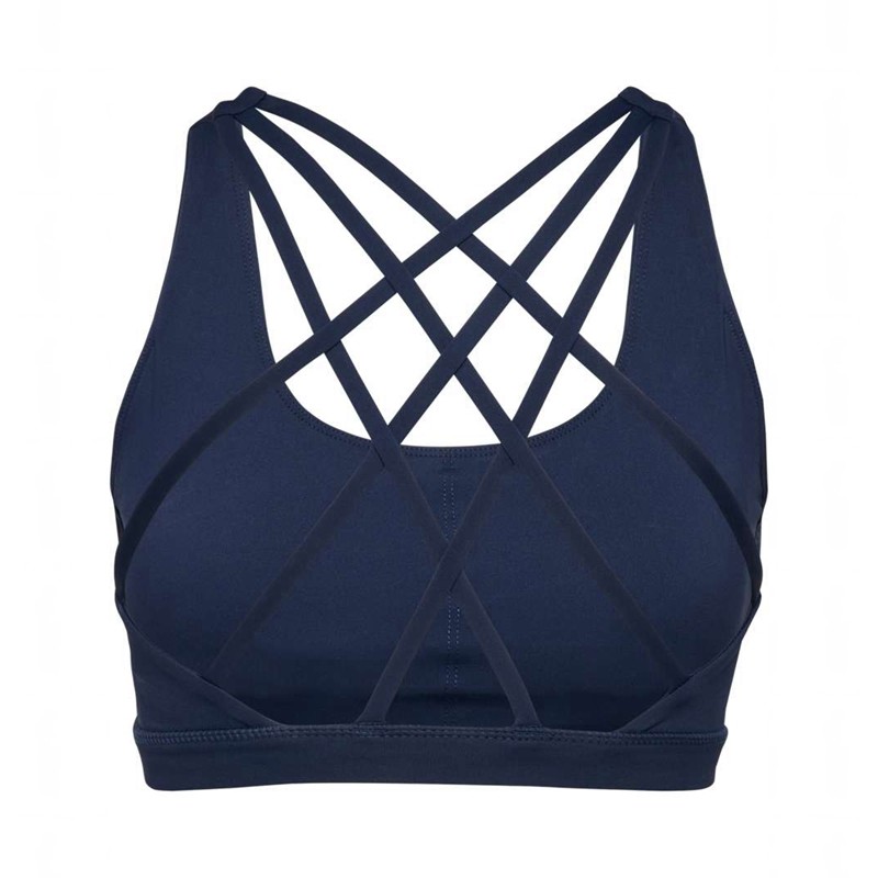 Dámské Sportovní Podprsenka Hummel Fast Impact Strap Tmavě Blankyt | 139024-678