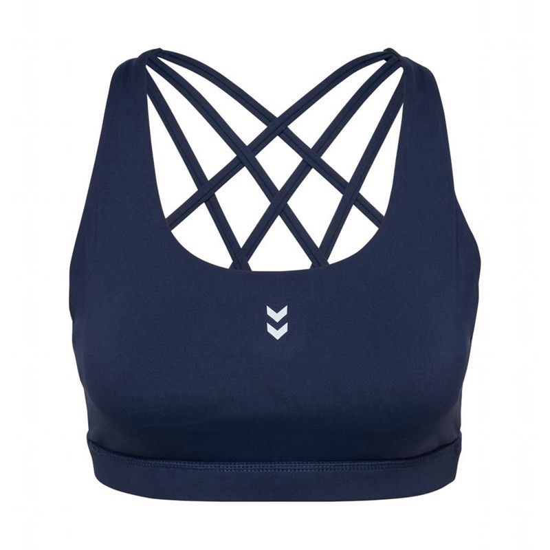 Dámské Sportovní Podprsenka Hummel Fast Impact Strap Tmavě Blankyt | 139024-678