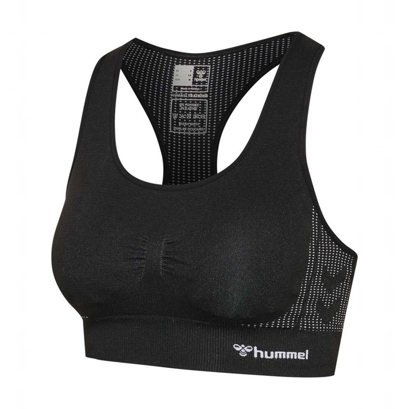 Dámské Sportovní Podprsenka Hummel Mt Shaping Seamless Padded Černé | 410223-615