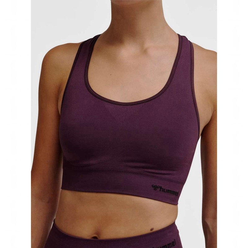 Dámské Sportovní Podprsenka Hummel Tif Seamless Top Fialové | 924665-671