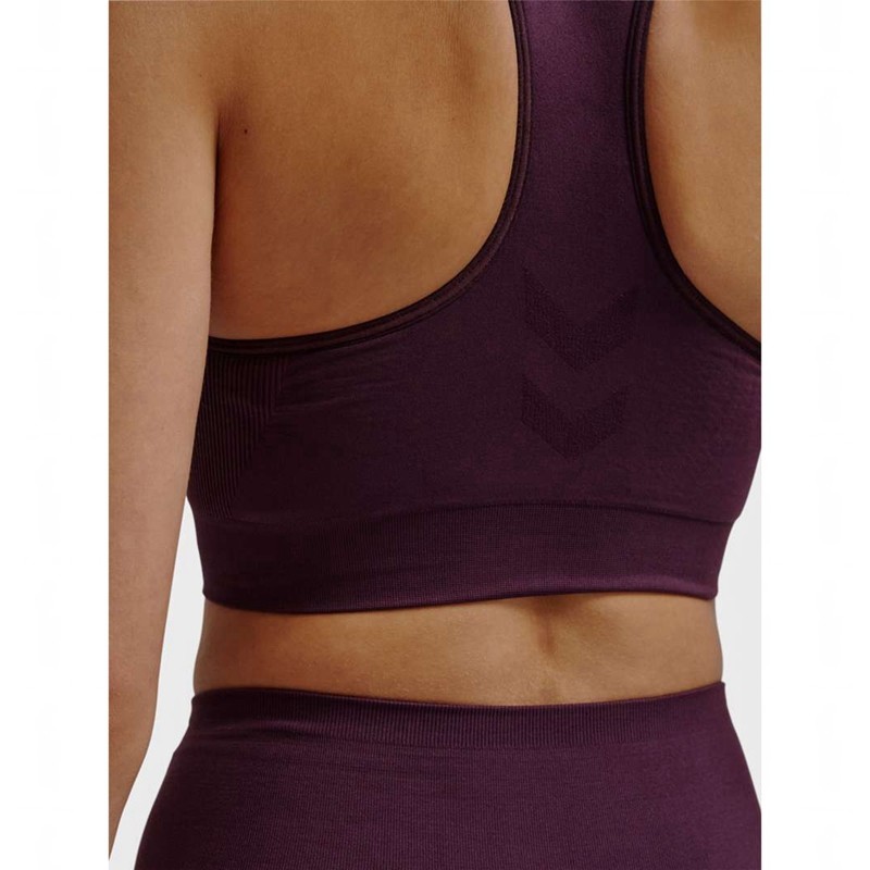 Dámské Sportovní Podprsenka Hummel Tif Seamless Top Fialové | 924665-671