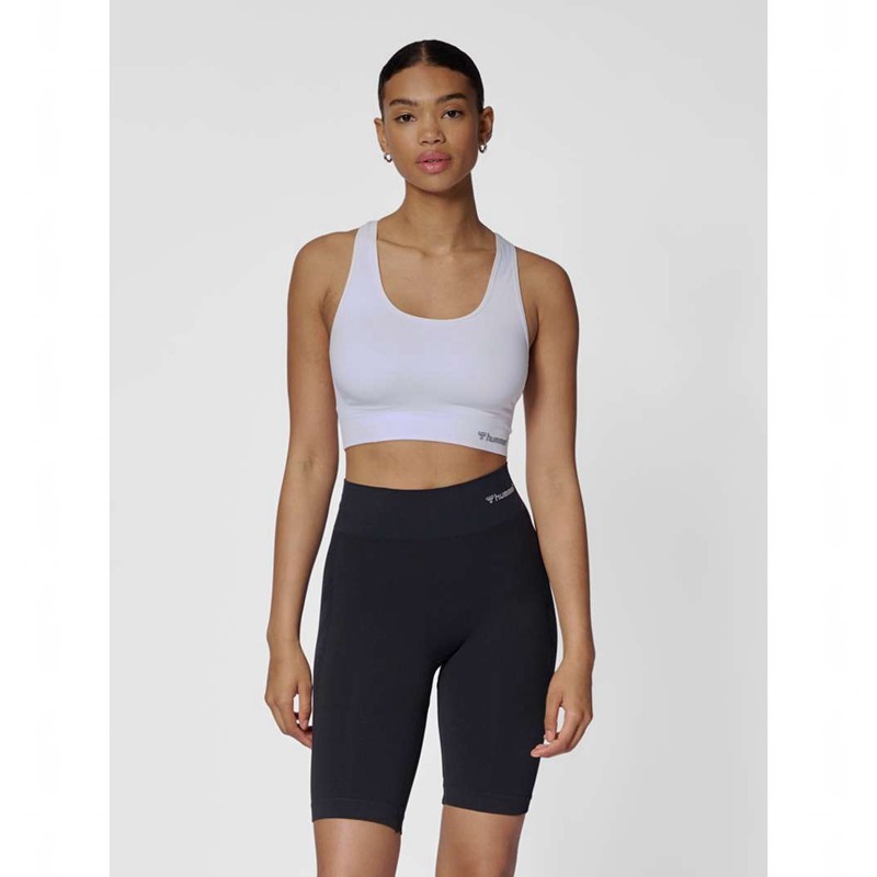Dámské Sportovní Podprsenka Hummel Tif Seamless Top Bílé | 642160-728