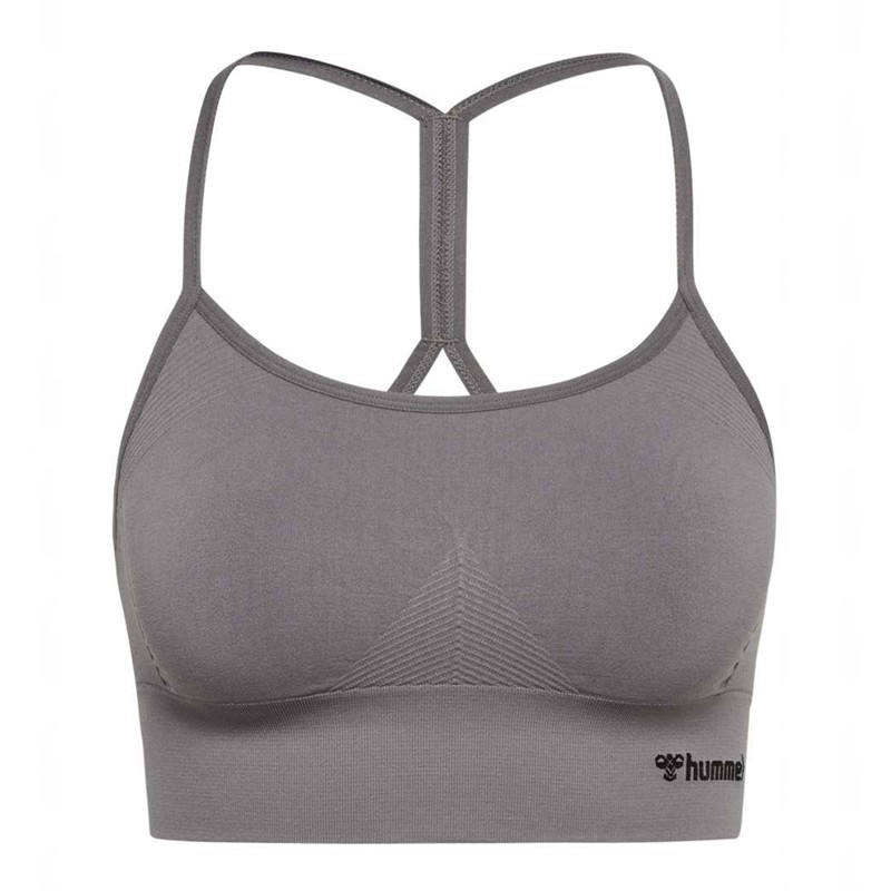 Dámské Sportovní Podprsenka Hummel Tiffy Seamless Top Šedé | 454561-716