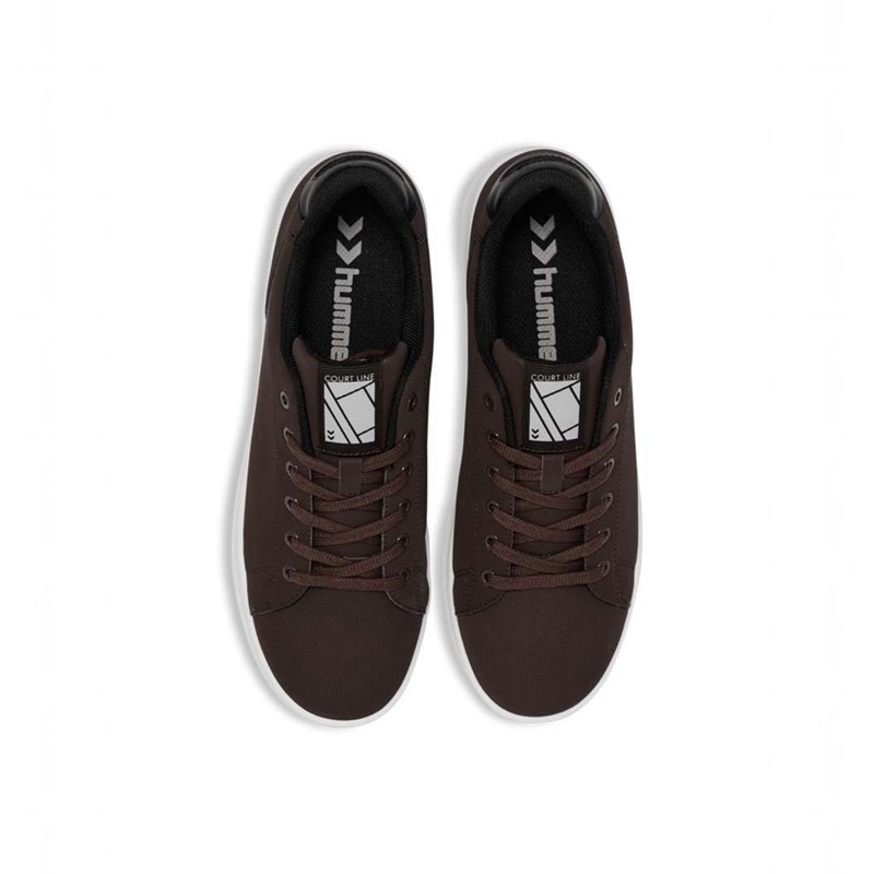 Dámské Tenisky Hummel Court Line Wt Čokolády | 415105-256