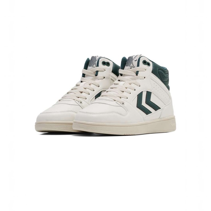 Dámské Tenisky Hummel St Power Play Mid Pl Bílé | 607404-811