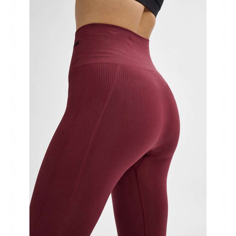 Dámské Tenisky Hummel Tif Seamless High Waist Vínové | 933948-793