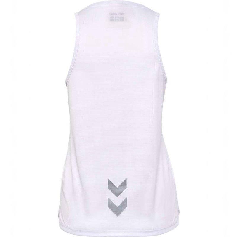Dámské Tílko Hummel Run Singlet S/L Bílé | 069639-718
