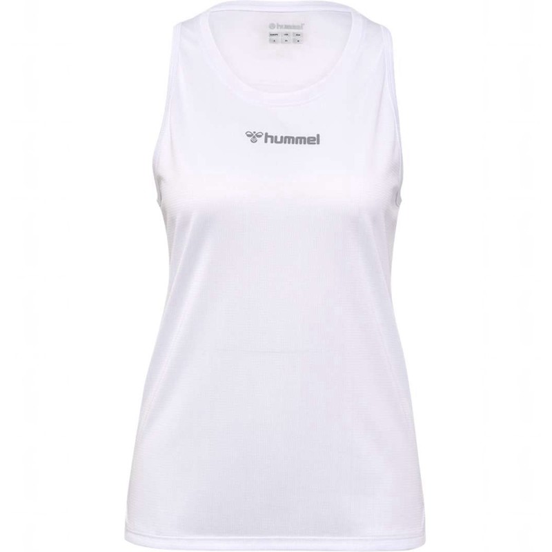 Dámské Tílko Hummel Run Singlet S/L Bílé | 069639-718