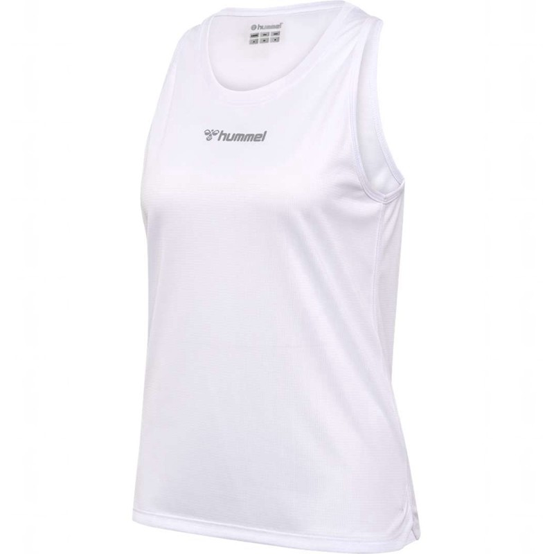 Dámské Tílko Hummel Run Singlet S/L Bílé | 069639-718