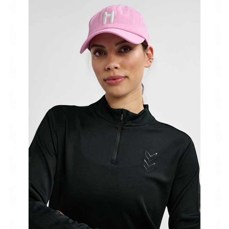 Dámské Tričko Hummel Active Pl Half Zip Černé | 266307-655