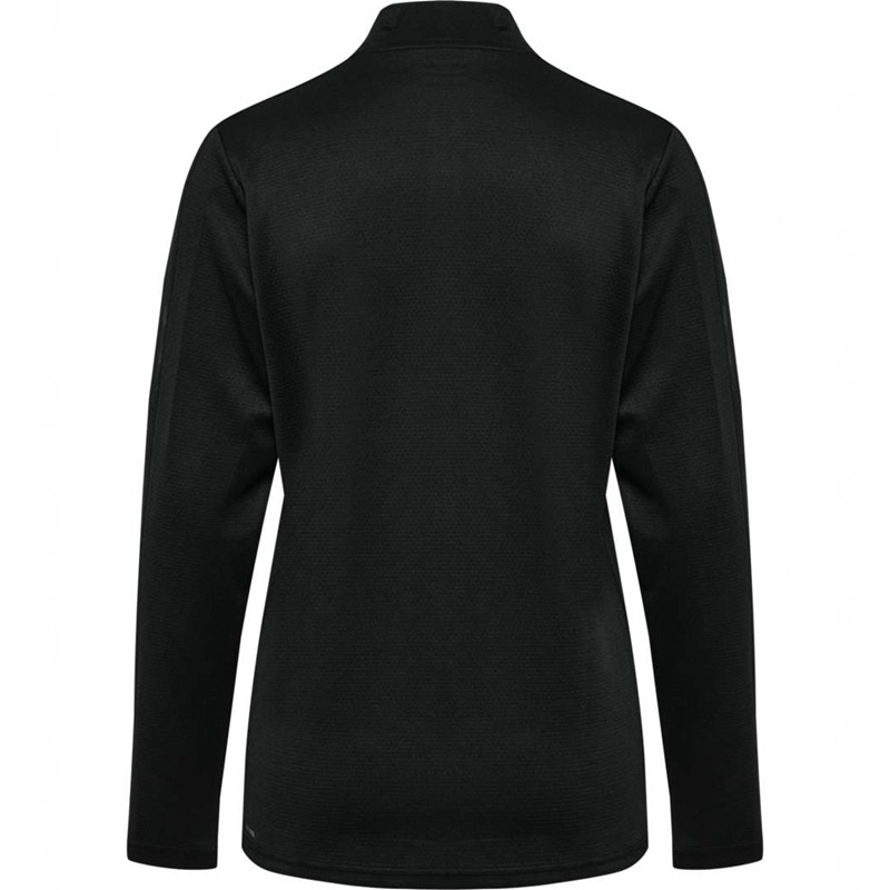 Dámské Tričko Hummel Active Pl Half Zip Černé | 266307-655