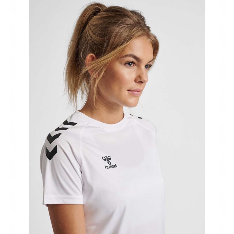 Dámské Tričko Hummel Core Xk Core Poly S/S Bílé | 645879-092