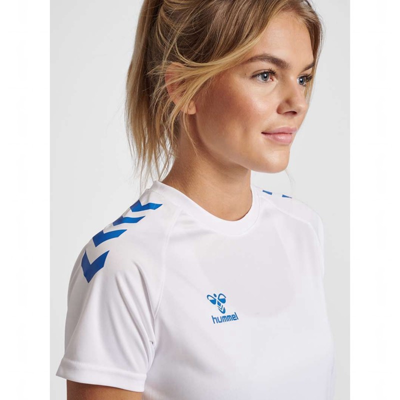Dámské Tričko Hummel Core Xk Core Poly S/S Bílé | 477584-089