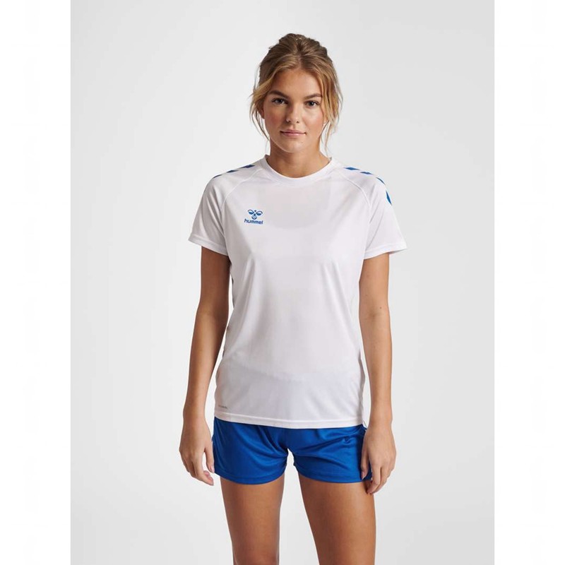 Dámské Tričko Hummel Core Xk Core Poly S/S Bílé | 477584-089