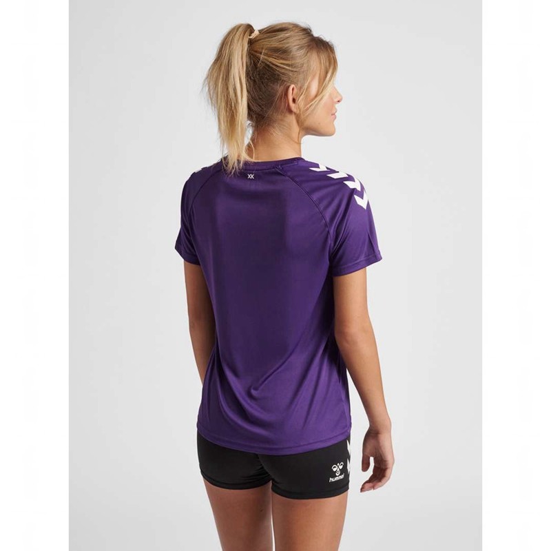 Dámské Tričko Hummel Core Xk Core Poly S/S Fialové | 936625-498