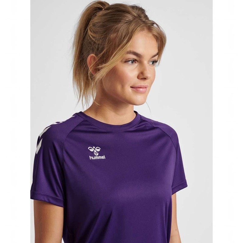 Dámské Tričko Hummel Core Xk Core Poly S/S Fialové | 936625-498