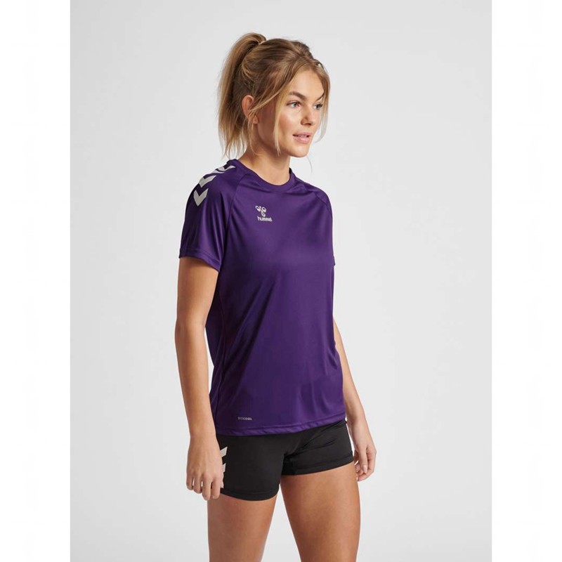 Dámské Tričko Hummel Core Xk Core Poly S/S Fialové | 936625-498
