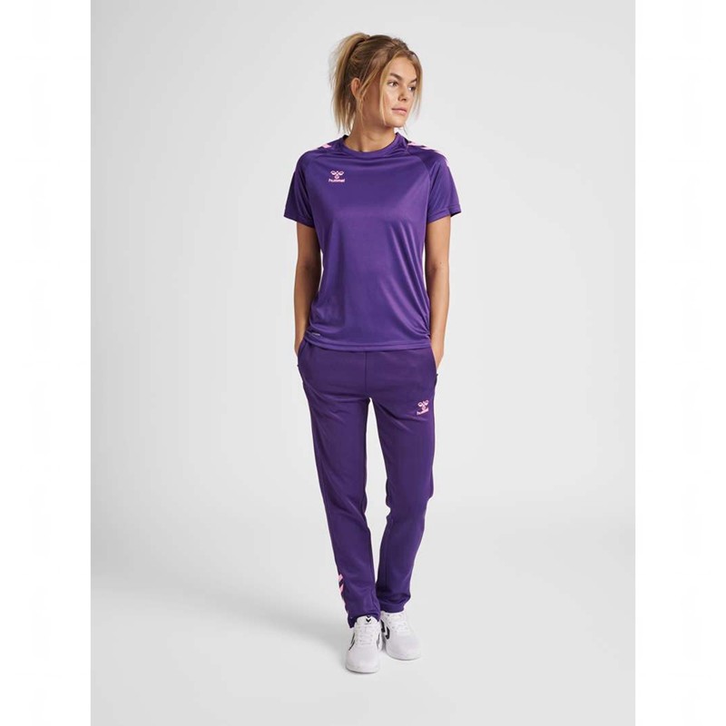 Dámské Tričko Hummel Core Xk Core Poly S/S Fialové | 221345-398