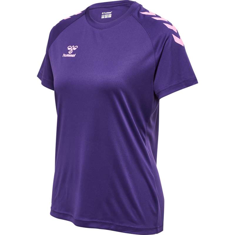 Dámské Tričko Hummel Core Xk Core Poly S/S Fialové | 221345-398