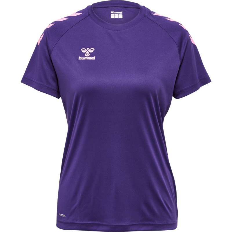 Dámské Tričko Hummel Core Xk Core Poly S/S Fialové | 221345-398