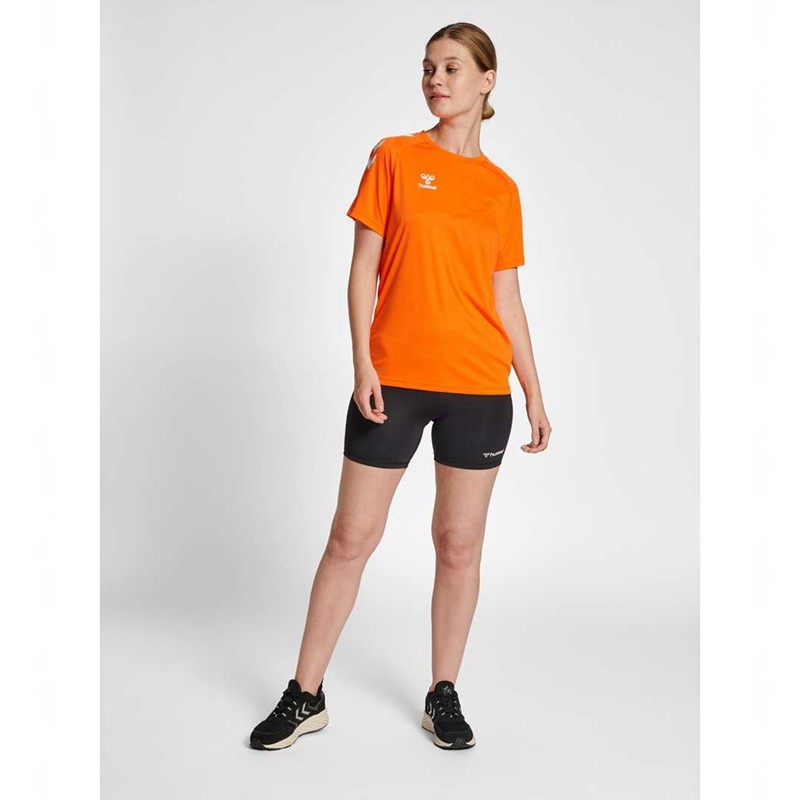 Dámské Tričko Hummel Core Xk Core Poly S/S Oranžové | 347983-428